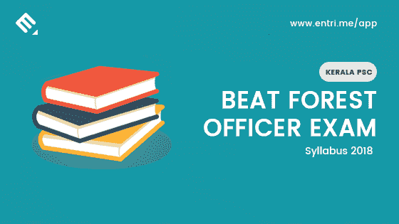 Kerala PSC Beat Forest Officer Examination Syllabus 2018