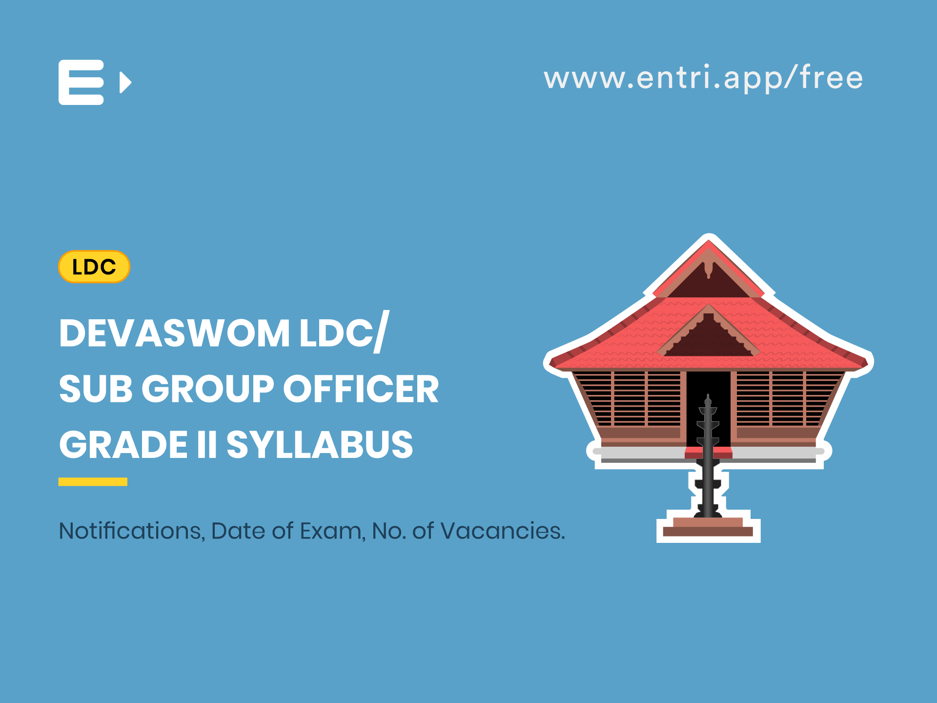 Devaswom LDC/ Sub Group Officer Grade II Syllabus