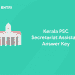 Kerala PSC Secretariat Assistant Answer Key