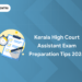 Kerala High Court Assistant Exam Preparation Tips 2024