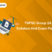 TNPSC Group 2A Syllabus and Exam Pattern