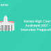 Kerala High Court Assistant 2021 - Interview Preparation