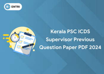 Kerala PSC ICDS Supervisor Previous Question Paper PDF 2024