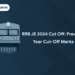 RRB JE 2024 Cut Off