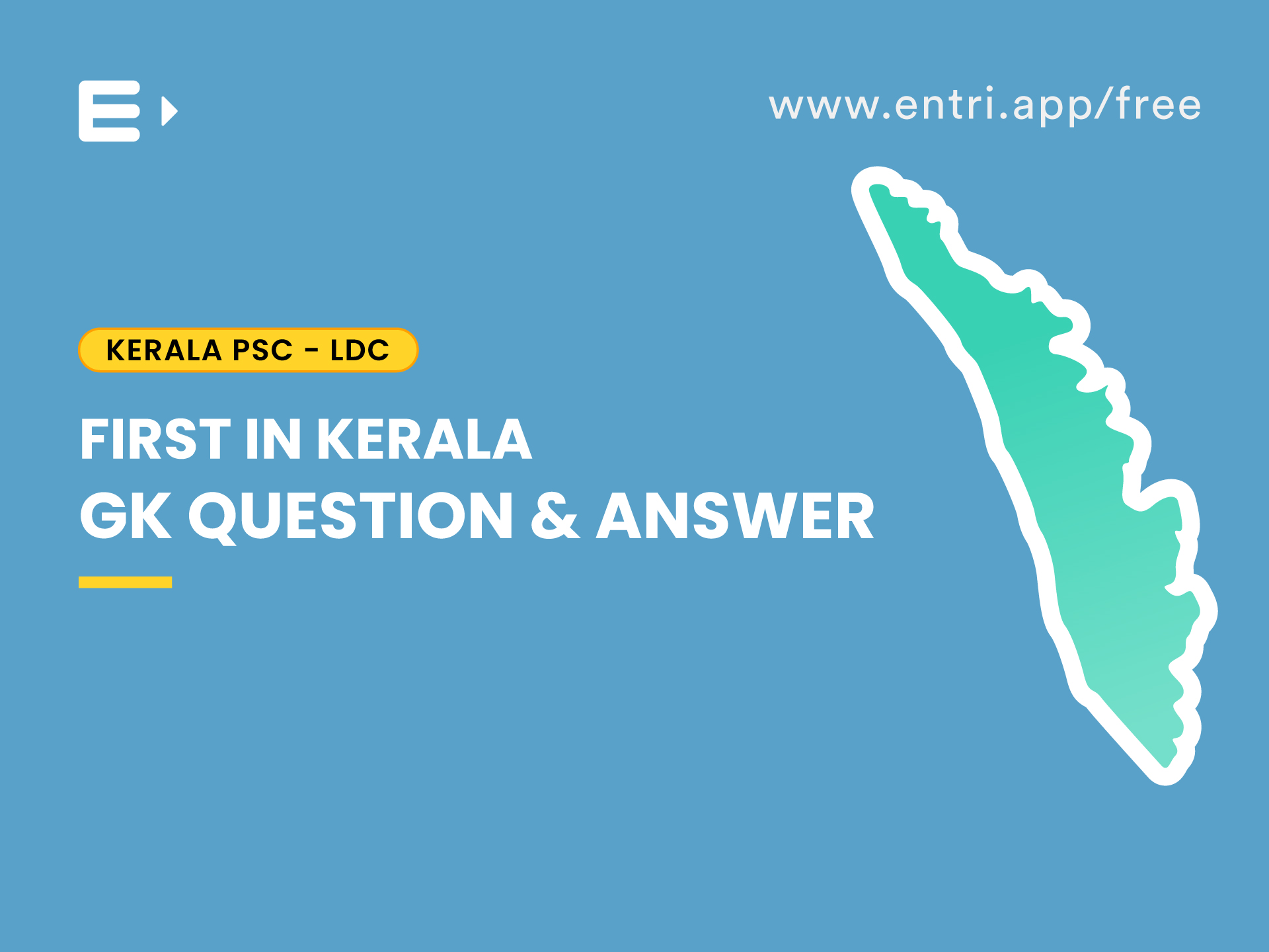 First In Kerala Gk Question And Answer For Kerala Psc Exams