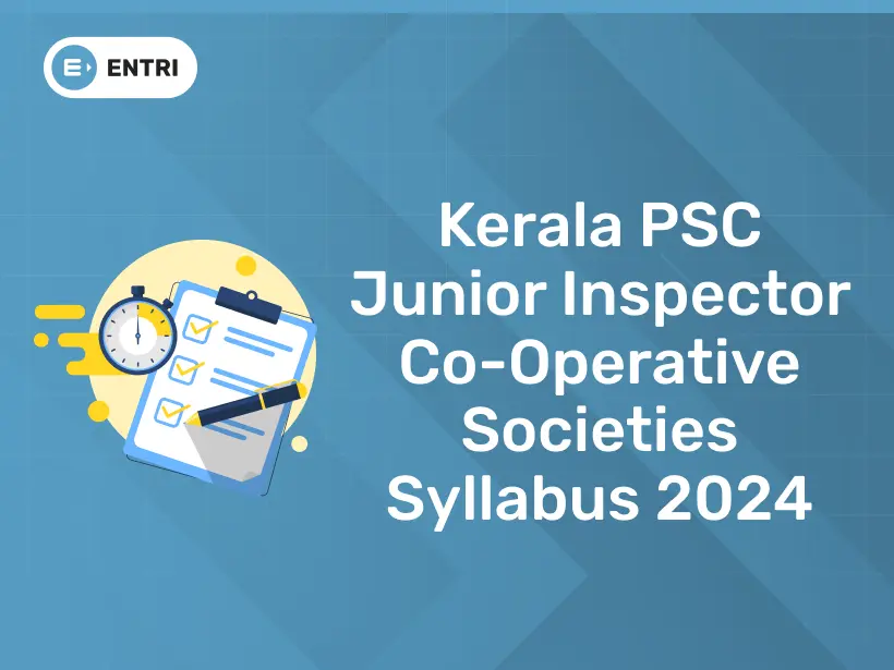Kerala PSC Junior Inspector Co-operative Societies Syllabus