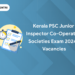 Kerala PSC Junior Inspector Co-operative Societies Exam 2024 - Vacancies