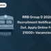 RRB Group D 2026 Recruitment Notification Out, Apply Online for 21000+ Vacancies