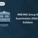 RRB RRC Group D Examination 2025 – Syllabus