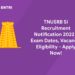 TNUSRB SI Recruitment Notification 2022 - Exam Dates, Eligibility
