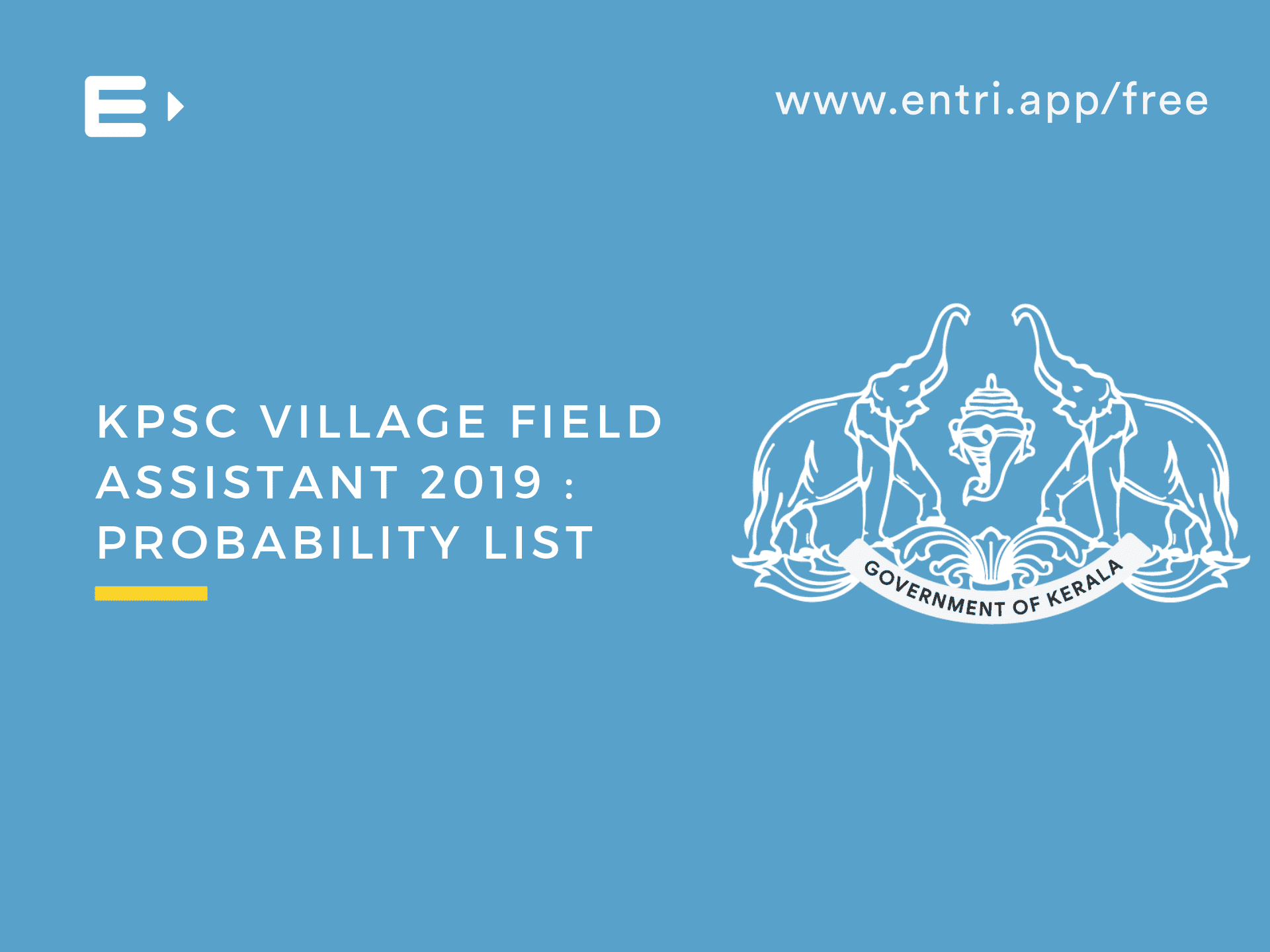 Village Field Assistant 2019 short list