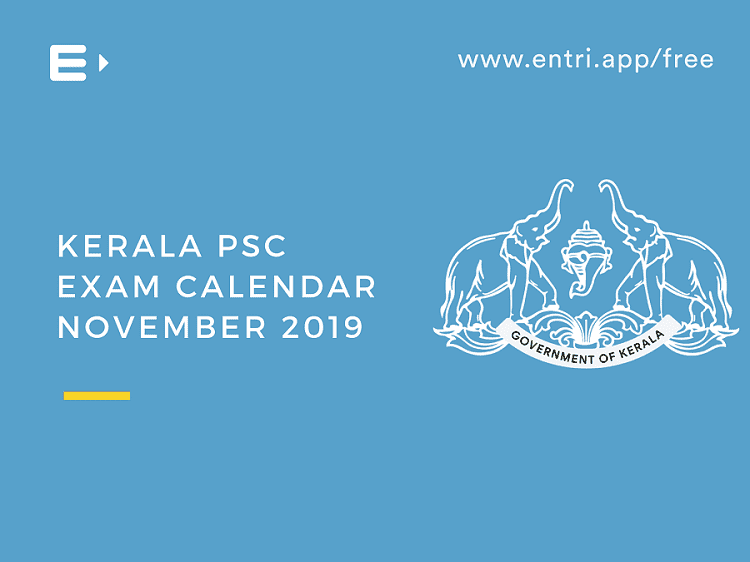 Exam Calendar November 2019