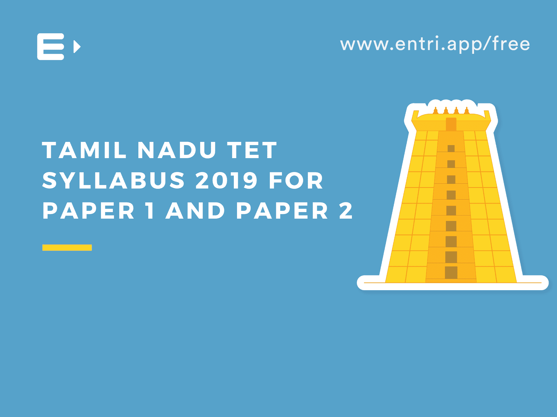 Tamil Nadu TET Syllabus