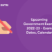 Upcoming Government Exams 2022-23 - Exam Dates, Calendar