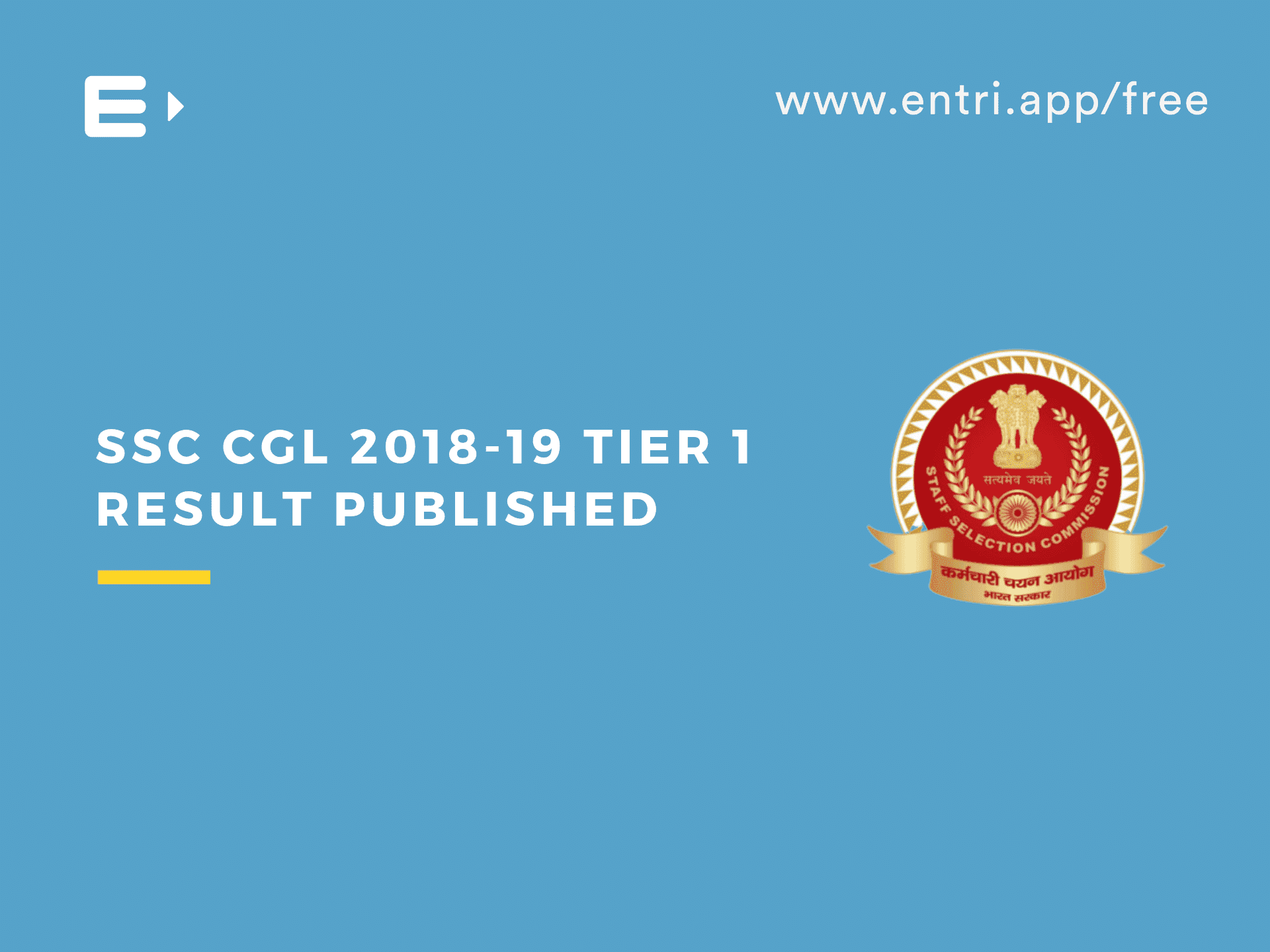SSC CGL 2018-19 Tier-1