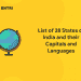 states of india and their capitals and languages
