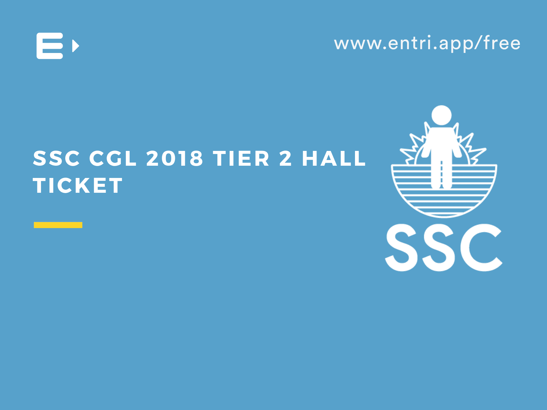 SSC CGL 2018 Tier 2 Hall Ticket