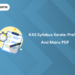 KAS Syllabus 2025 Kerala: Malayalam, Prelims & Mains PDF