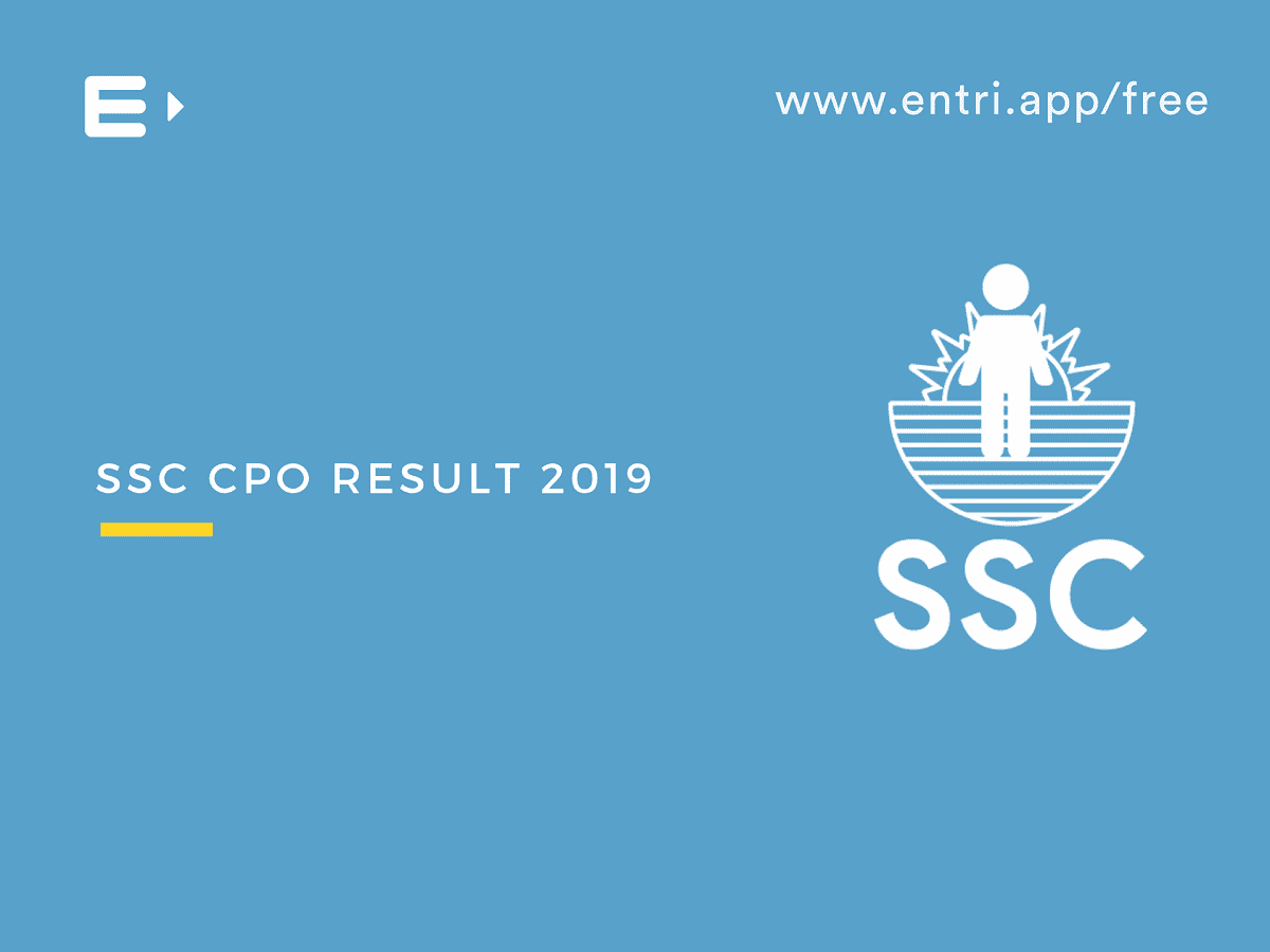 SSC CPO RESULT 2019