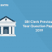 SBI Clerk Previous Year Question Paper 2019