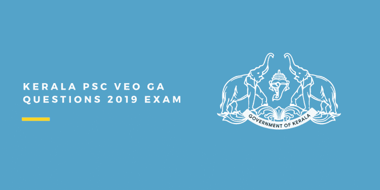 Kerala PSC VEO GA questions
