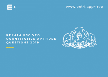 Kerala PSC VEO Quantitative aptitude questions