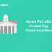 kerala psc veo answer key