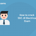 how to crack ssc je exam