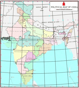 New Map of India with States and Capitals 2022 – Entri Blog