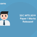 ssc mts paper1 marks