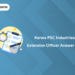 Kerala PSC Industries Extension Officer Answer Key