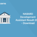 NABARD Development Assistant Result 2022 - Download
