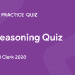 Reasoning quiz for SBI Clerk exam