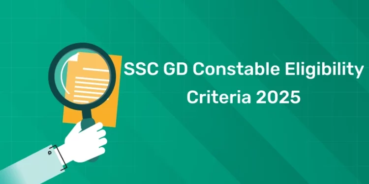 SSC GD Constable Eligibility Criteria 2024