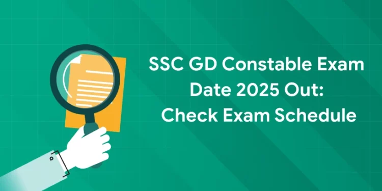 SSC GD Constable Exam Date 2025