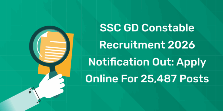 SSC GD Constable Recruitment 2026 Notification Out Apply Online For 25,487 Posts