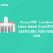 Kerala PSC Assistant Jailor Admit Card 2023: Exam Date, Hall Ticket Link