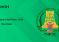 TNPSC Group 4 Hall Ticket 2026: Release Date, Download Link and Details