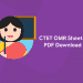 CTET OMR Sheet – PDF Download
