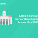 Kerala Financial Corporation Assistant Answer Key 2020