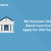 RBI Assistant 2023 Admit Card Out
