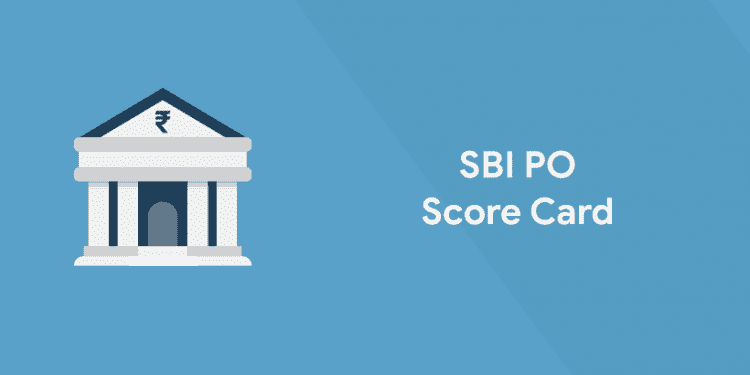 SBI PO Score card