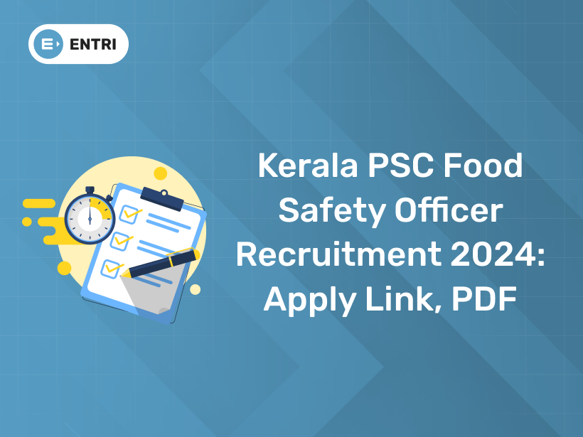 Kerala PSC Food Safety Officer (06/2024) Notification 2024: PDF