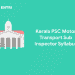 Kerala PSC Moto Transport Sib Inspector