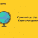 Coronavirus-List of exams postponed