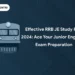 Effective RRB JE Study Plan