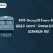 RRB Group D Exam Date 2025 Level 1 Group D Exam Schedule Out