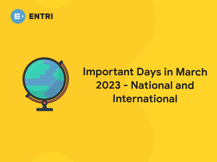 Important Days in March 2023 National and International