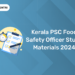 Kerala PSC Food Safety Officer Study Materials 2024: Syllabus