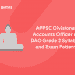 APPSC Divisional Accounts Officer or DAO Grade 2 Syllabus and Exam Pattern
